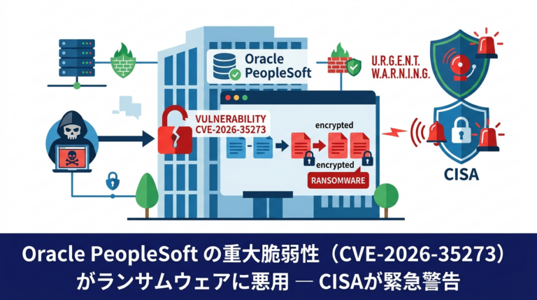 racle PeopleSoft の重大脆弱性（CVE-2026-35273）がランサムウェアに悪用 ─ CISAが緊急警告