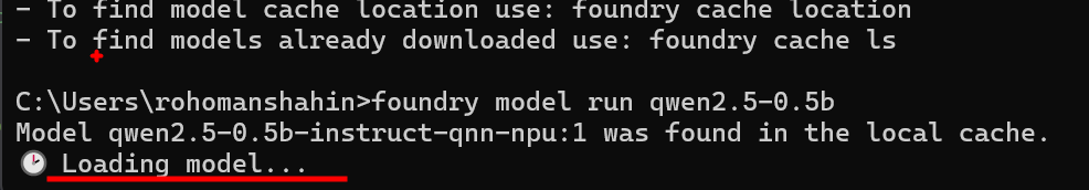 Foundry Local CLIでのモデル実行とロード