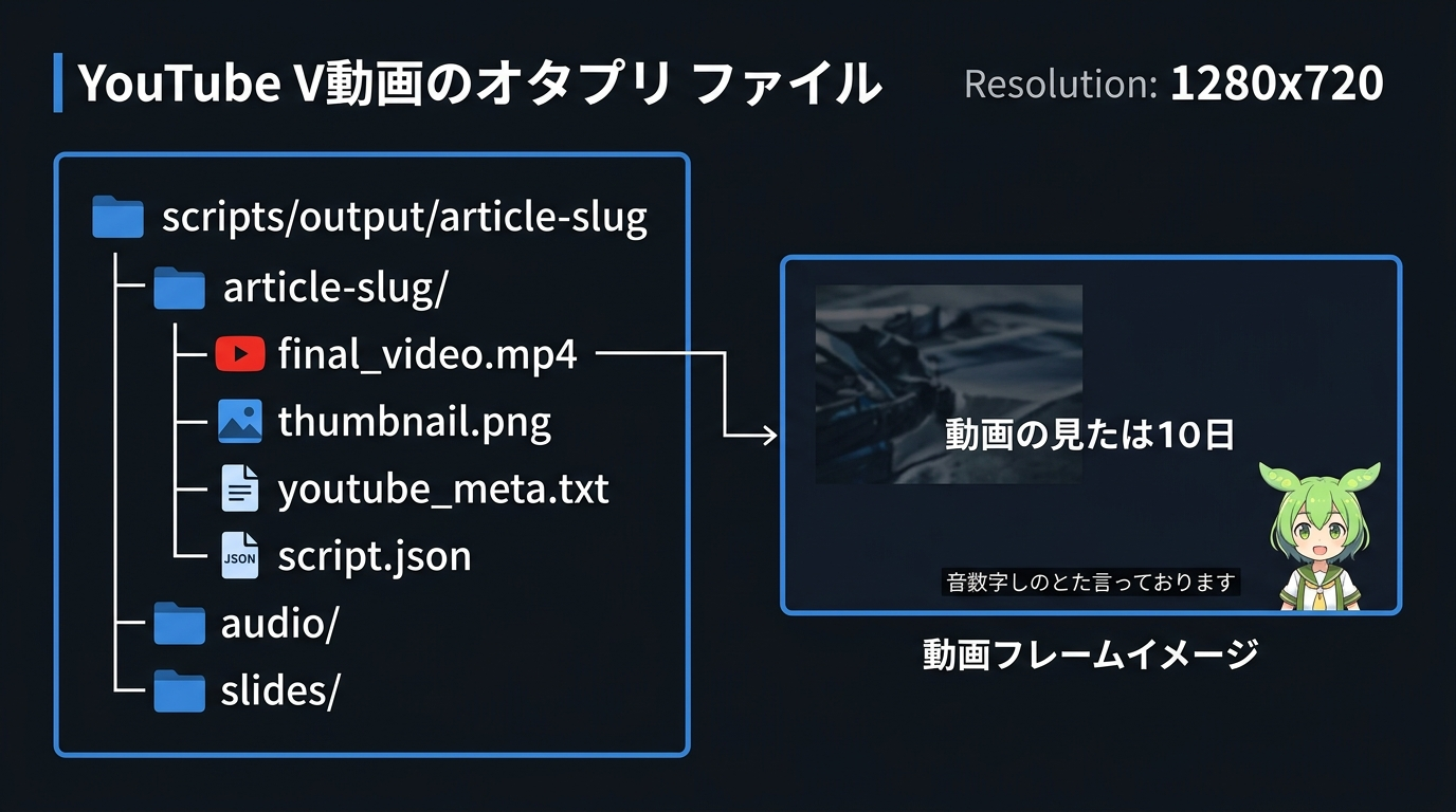 動画出力ファイル構造図