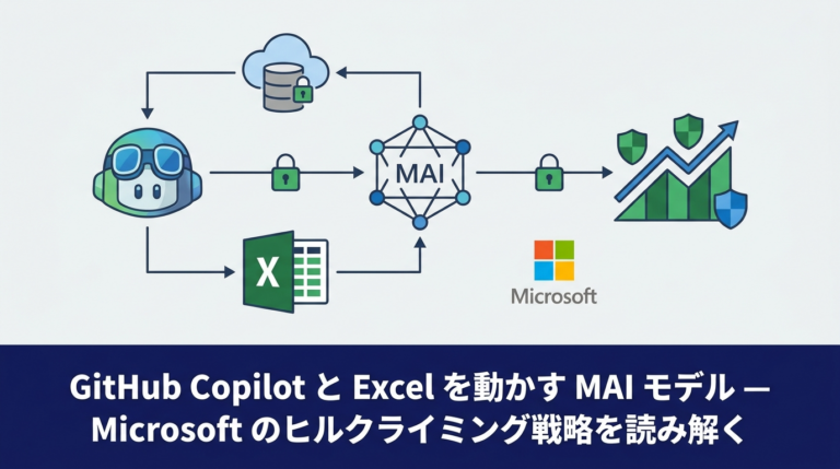 GitHub Copilot と Excel を動かす MAI モデル — Microsoft のヒルクライミング戦略を読み解く