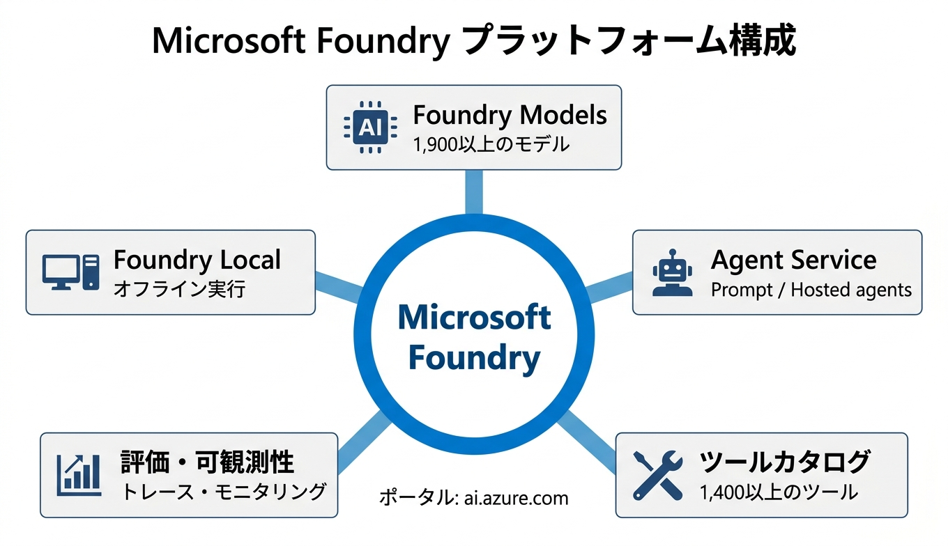 Microsoft Foundry プラットフォームの全体構成