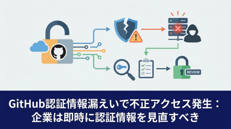 GitHub認証情報漏えいで不正アクセス発生：企業は即時に認証情報を見直すべき