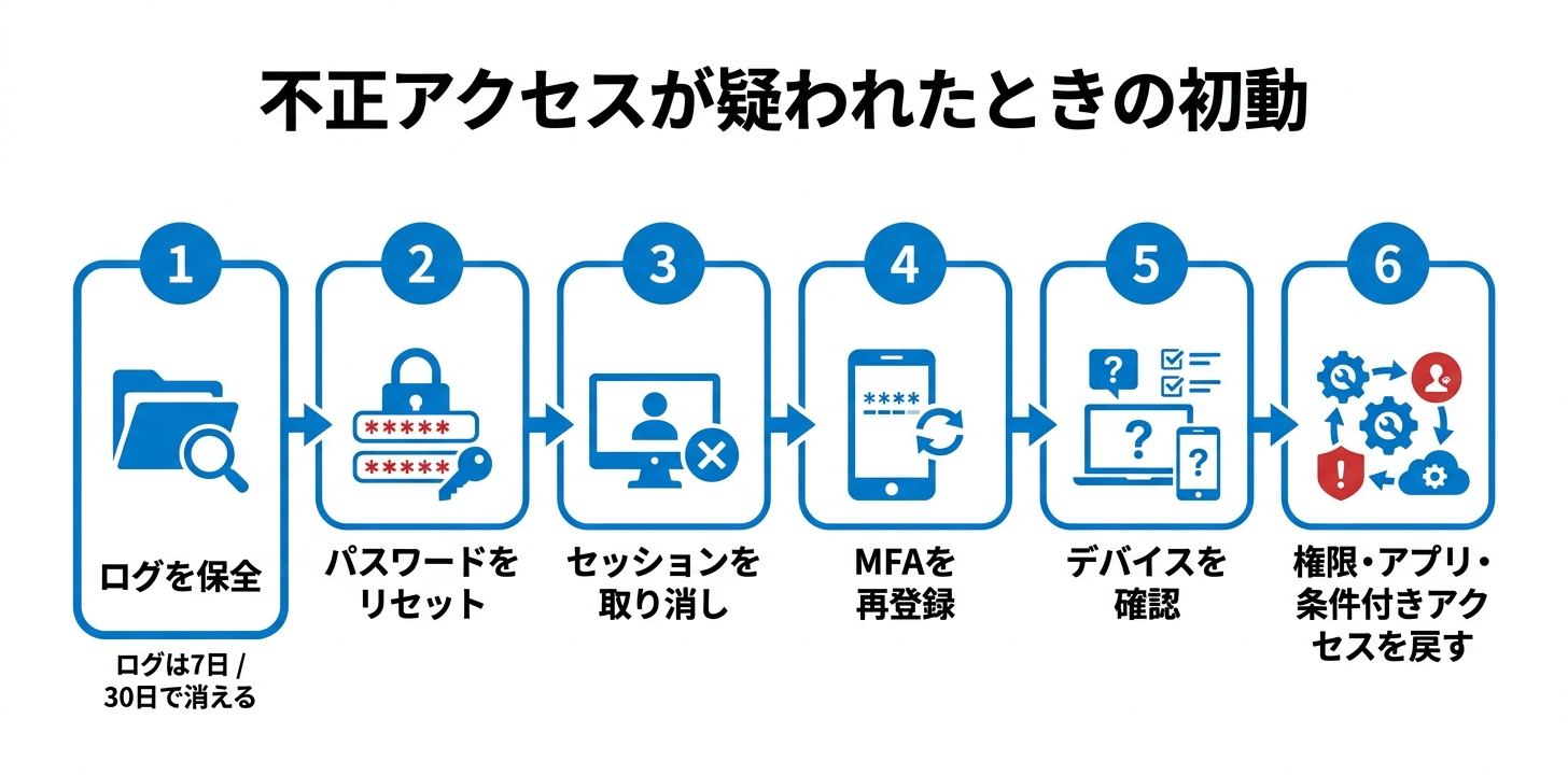 不正アクセスが疑われたときの初動の流れ